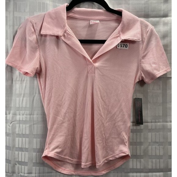 No Boundaries Junior/women’s Top Size XS(1) color Pink short sleeve - Picture 6 of 9